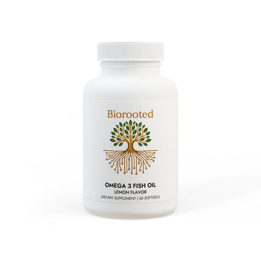 BioRooted Omega 3 Fish Oil Supplement (60 Softgels)