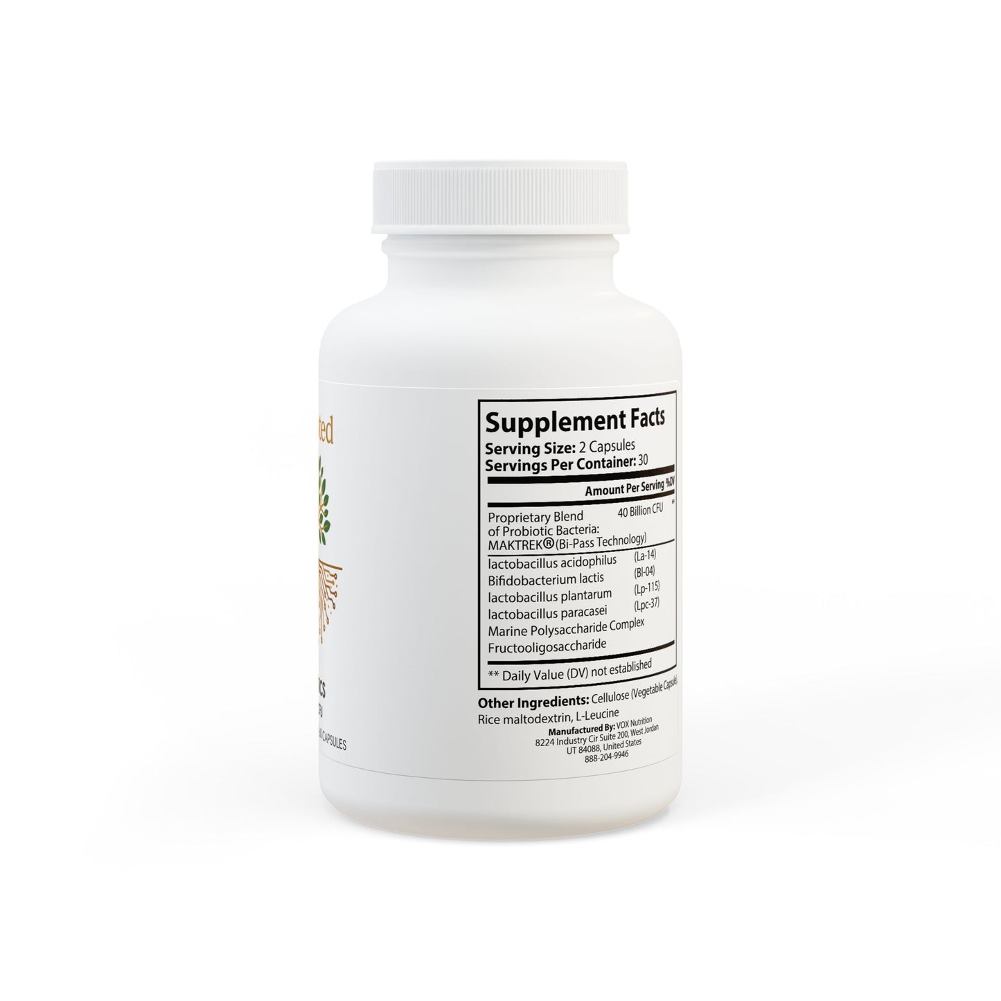 BioRooted Performance Probiotics 40 Billion CFU (60 Capsules)