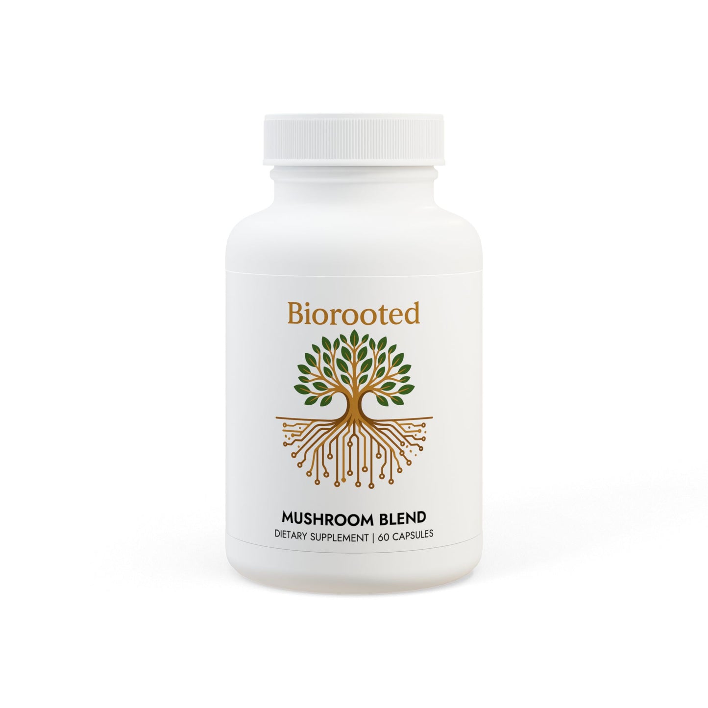 BioRooted Mushroom Blend Supplement (60 Capsules)
