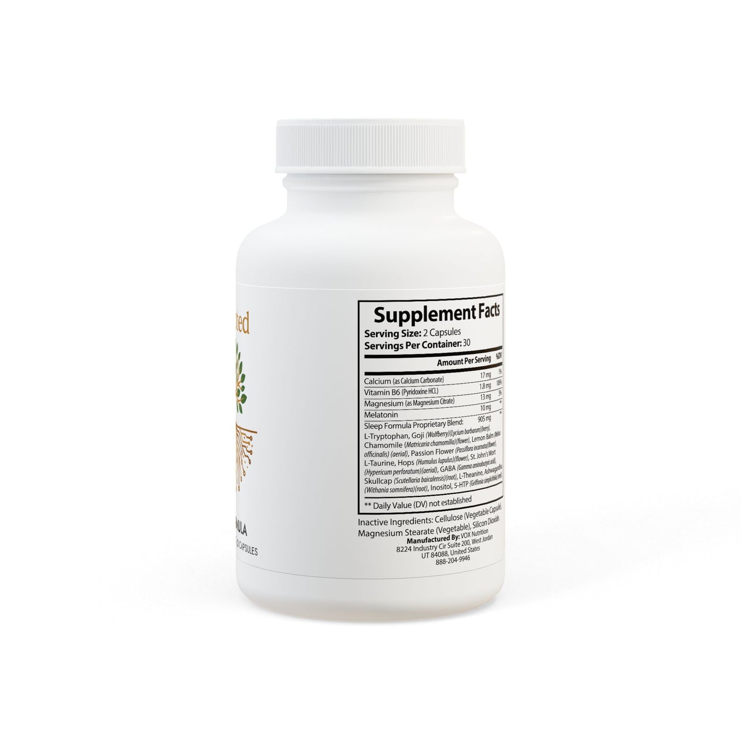 BioRooted Advanced Sleep Support Formula (60 Capsules)